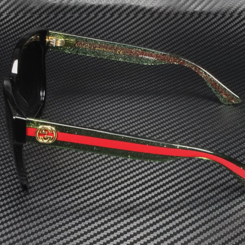 NEW Gucci Rectangle Glitter Women's Sunglasses - Picture 3 of 4
